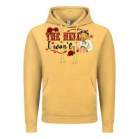 Vintage Mustard the hell i wont with sassy pinup cowgirl Vintage Hoodie - texasbilliewilder