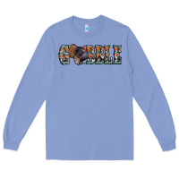 Colony Blue gobble thanksgiving turkey Long Sleeve Tee - Jasminsmagicworld