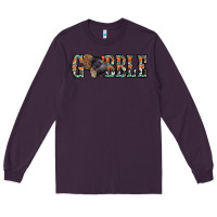 Plum gobble thanksgiving turkey Long Sleeve Tee - Jasminsmagicworld