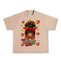 Burro one merry mama christmas afro messy bun Urban Heavy Tee - texasbilliewilder