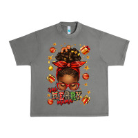 Tornado one merry mama christmas afro messy bun Urban Heavy Tee - texasbilliewilder