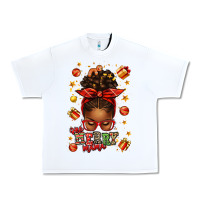 White one merry mama christmas afro messy bun Urban Heavy Tee - texasbilliewilder
