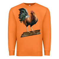 Carrot american game rooster standing Premium Sweatshirt - LillyAllenDesigns