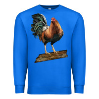 True Royal american game rooster standing Premium Sweatshirt - LillyAllenDesigns