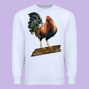 American Game Rooster Standing Premium Sweatshirt Designed By Lillyallendesigns