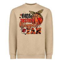 Mushroom little sister biggest fan basketball Heavyweight Sweatshirt - FaDigitalArtStudio
