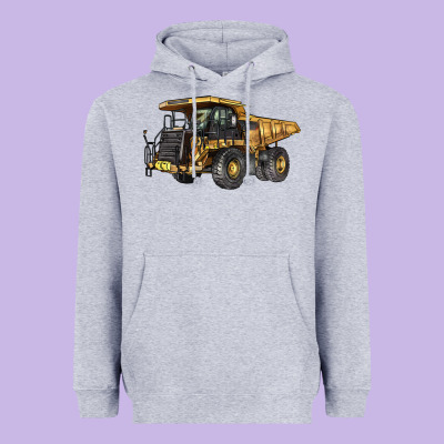 Mining Truck Heavyweight Hoodie Designed By Lillyallendesigns