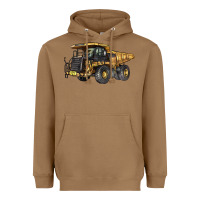 Toasted Coconut Mining Truck Heavyweight Hoodie - LillyAllenDesigns