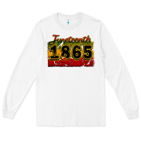 White juneteenth 1865 Long Sleeve Tee - CowGirlArtShop