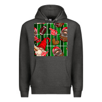 Charcoal Heather american football gnomes Premium Hoodie - BundleAndBundleShop