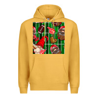 Mustard american football gnomes Premium Hoodie - BundleAndBundleShop