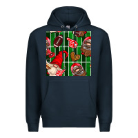Navy american football gnomes Premium Hoodie - BundleAndBundleShop