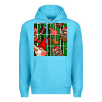 Ocean Blue american football gnomes Premium Hoodie - BundleAndBundleShop