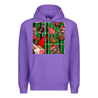 Purple american football gnomes Premium Hoodie - BundleAndBundleShop