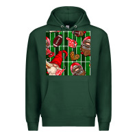 Sports Green american football gnomes Premium Hoodie - BundleAndBundleShop