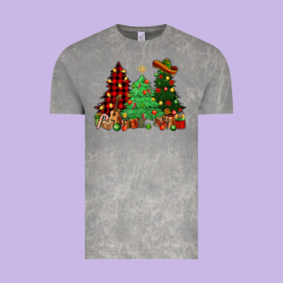 Mexican Christmas Trees Vintage Tee Designed By Nancycooperartshop