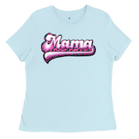 Baby Blue Mama Leopard Ladies Tee - RanaPortraitStore