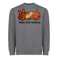 Storm Peace Love Basketball Heavyweight Sweatshirt - FaDigitalArtStudio