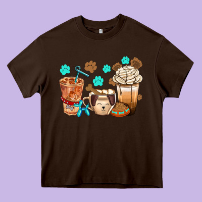 Dog Coffee Cups With  Food Container Bbs Heavy Core Tee Designed By Bundleandbundleshop
