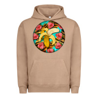 Pigment Burro banana and strawberries with tiger pattern Urban Hoodie - BarkalooDesign