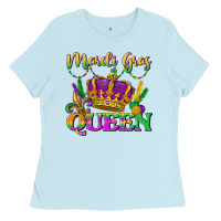 Baby Blue mardi gras queen Ladies Tee - LillyAllenDesigns