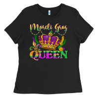 Black mardi gras queen Ladies Tee - LillyAllenDesigns