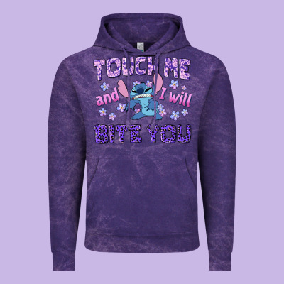 Touch Me And I Will Bite You Vintage Hoodie Designed By Texasbilliewilder
