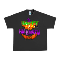 Pigment Black Happy Halloween Urban Heavy Tee - NancyCooperArtShop