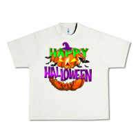Pistachio Happy Halloween Urban Heavy Tee - NancyCooperArtShop