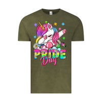 Vintage Olive Pride Day LGBTQ+ Vintage Tee - NancyCooperArtShop