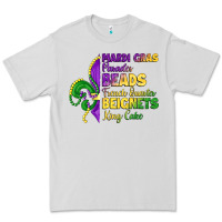 Dove Grey mardi gras parades beads french quarter beignets k Premium Tee - LillyAllenDesigns
