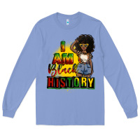 Colony Blue i am black history juneteenth Long Sleeve Tee - CowGirlArtShop