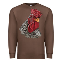 Chestnut dominique rooster head Premium Sweatshirt - LillyAllenDesigns