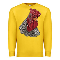 Lemon dominique rooster head Premium Sweatshirt - LillyAllenDesigns