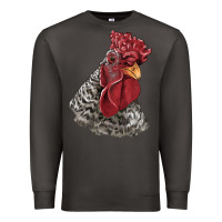 Smoke dominique rooster head Premium Sweatshirt - LillyAllenDesigns