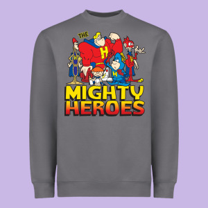 Mighty Heroes T Shir Heavyweight Sweatshirt Designed By Lanvoart
