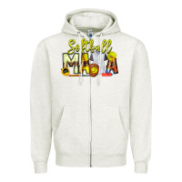 Softball Mama Zipper Hoodie | Teevron