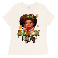 Bone i am black history juneteenth Ladies Tee - LillyAllenDesigns