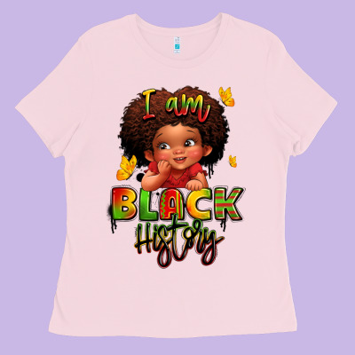 I Am Black History Juneteenth Ladies Tee Designed By Lillyallendesigns