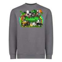 Storm St. Patrick's Day farm animal truck Heavyweight Sweatshirt - FaDigitalArtStudio