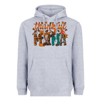 Heather Grey thankful mama cow Heavyweight Hoodie - RacoonDesign