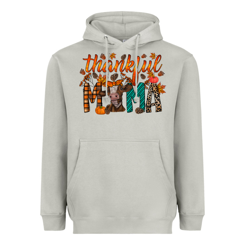 Thankful Mama Cow Heavyweight Hoodie by RacoonDesign | Teevron