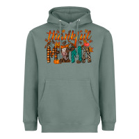 Sage thankful mama cow Heavyweight Hoodie - RacoonDesign