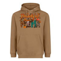 Toasted Coconut thankful mama cow Heavyweight Hoodie - RacoonDesign