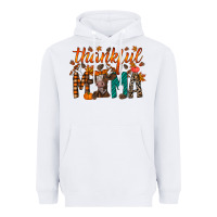 White thankful mama cow Heavyweight Hoodie - RacoonDesign