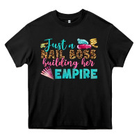 Black just a nail boss building her empire bbs Heavy Core Tee - BundleAndBundleShop