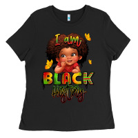 Black i am black history juneteenth Ladies Tee - LillyAllenDesigns