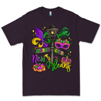 Plum new orleans mardi gras Premium Tee - LillyAllenDesigns