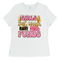 White girls just wanna have funds Ladies Tee - LillyAllenDesigns