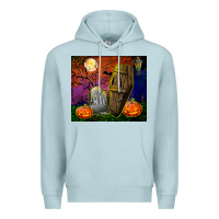 Blue Mist headstone and coffin tumbler Premium Hoodie - BundleAndBundleShop